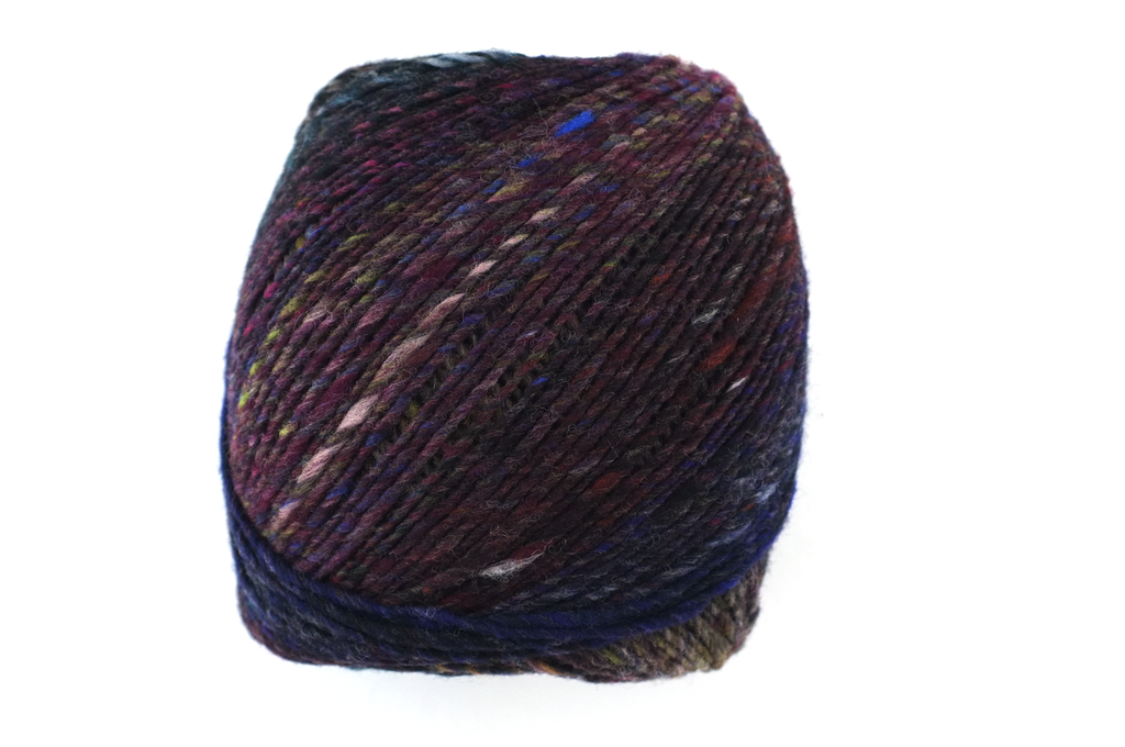 Noro Viola color 007, aran weight knitting yarn, dragon skeins, deep mix, Kosai, 100% wool from Purple Sage Yarns