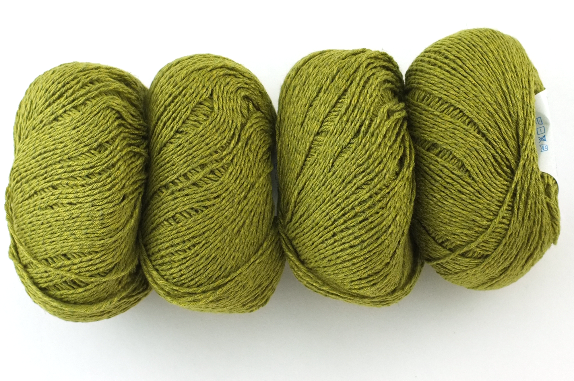 Hempathy no 108, Olive, hemp, cotton, modal, medium olive heather, linen-like DK weight knitting yarn