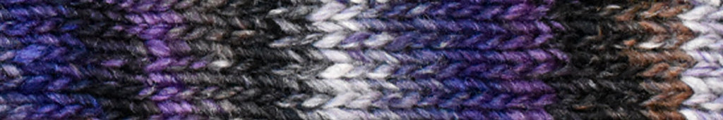 Noro Silk Garden Color 429, Silk Mohair Wool Aran Weight Knitting Yarn, bright royal, gray, umber from Purple Sage Yarns