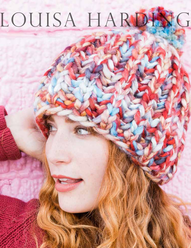 Bryce Canyon beanie with Enorme, a free digital knitting pattern from Purple Sage Yarns