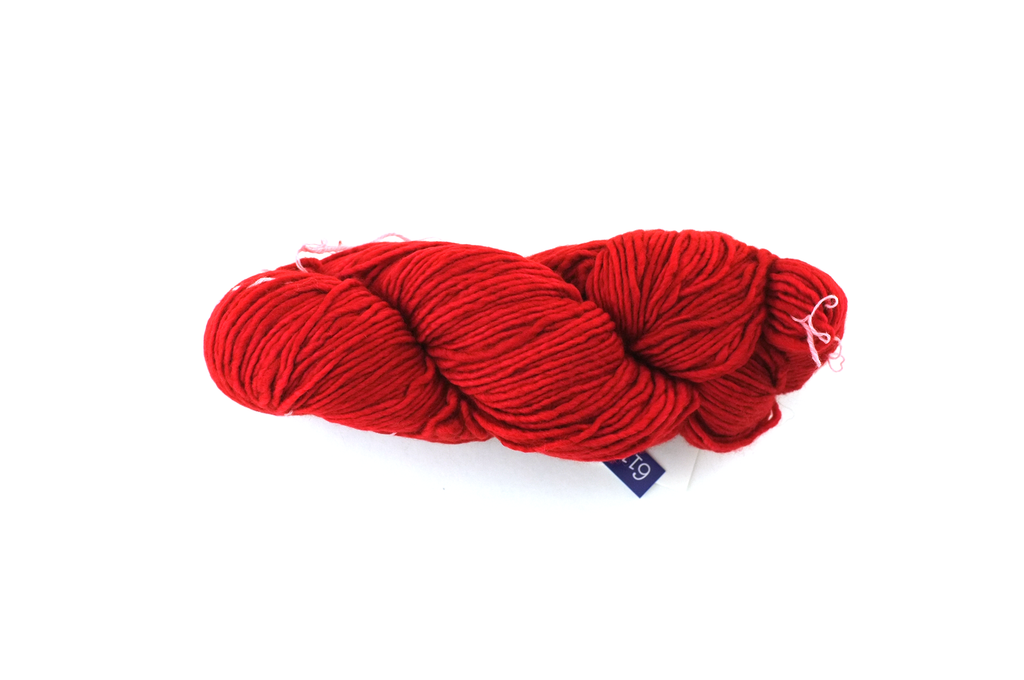 Malabrigo Worsted in color Ravelry Red, #611, Merino Wool Aran Weight Knitting Yarn, classic red - Purple Sage Yarns