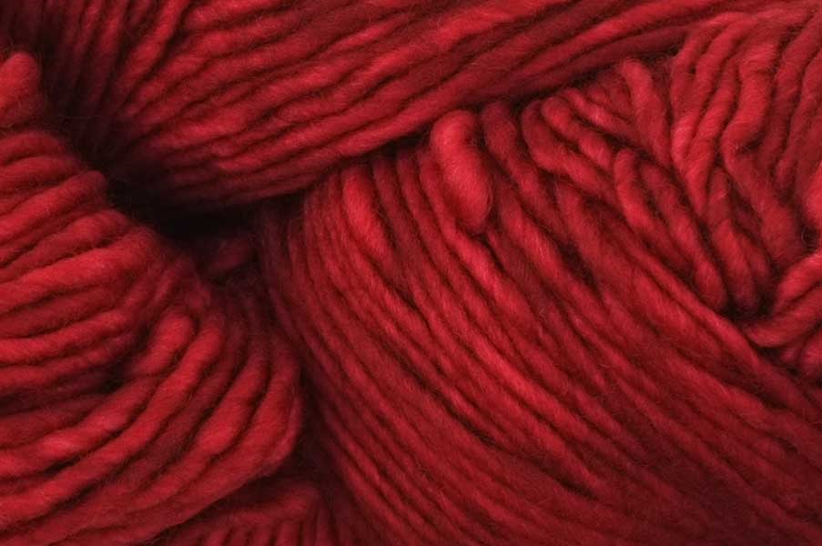 Malabrigo Worsted in color Ravelry Red, #611, Merino Wool Aran Weight Knitting Yarn, classic red - Purple Sage Yarns