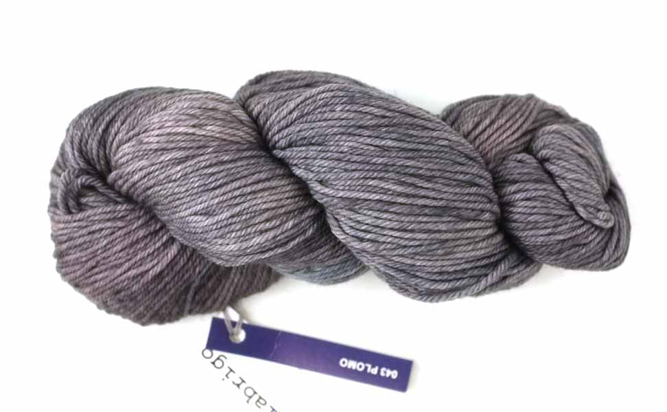 Malabrigo Rios in color Plomo, Merino Wool Worsted Weight Knitting Yarn, gray shades, #043 - Purple Sage Yarns