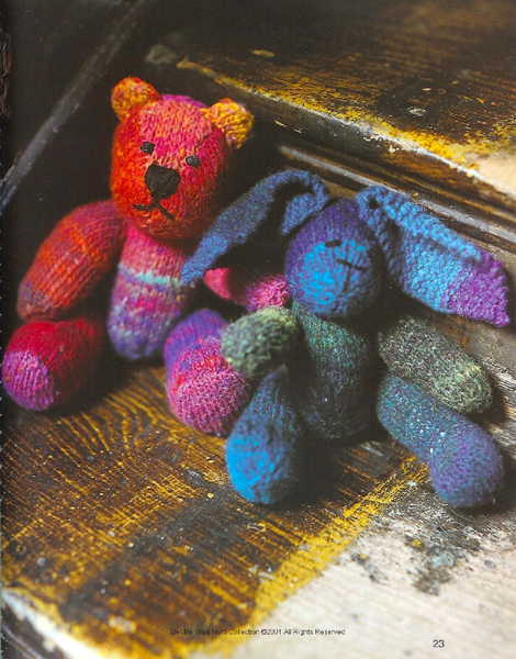 Noro Kureyon Bear and Rabbit, free digital knitting pattern download