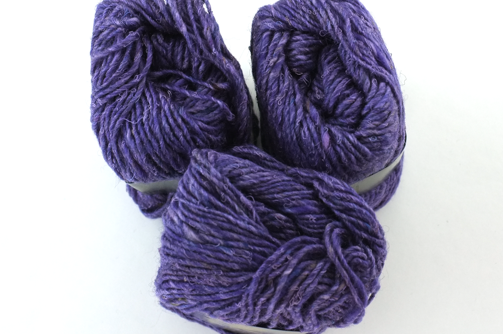 Noro Silk Garden Solo Color 43 Numata, Silk Mohair Wool Aran Weight Knitting Yarn, purple semi-solid