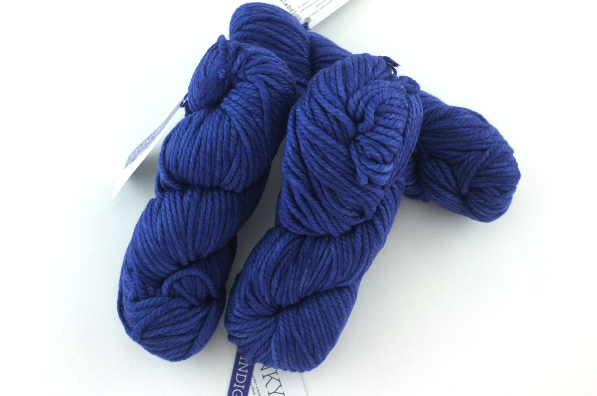 Malabrigo Chunky in color Indigo, Bulky Weight Merino Wool Knitting Yarn, deep blue, #088 - Purple Sage Yarns