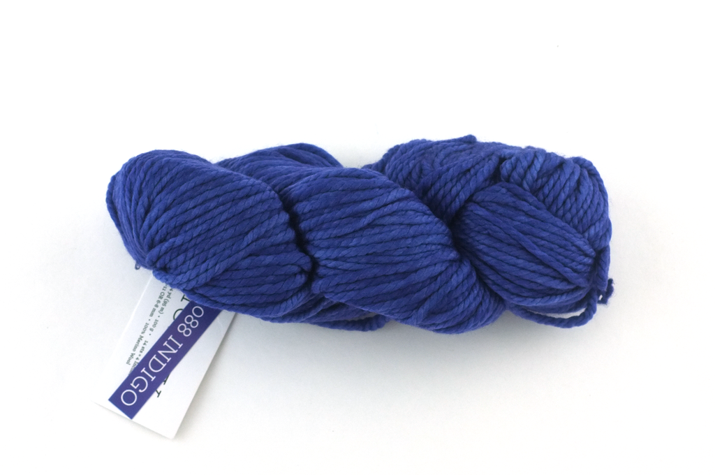 Malabrigo Chunky in color Indigo, Bulky Weight Merino Wool Knitting Yarn, deep blue, #088 - Purple Sage Yarns