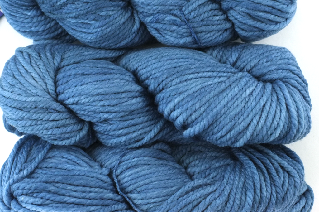 Malabrigo Chunky in color Stone Blue, Bulky Weight Merino Wool Knitting Yarn, medium blue shade, #099 - Purple Sage Yarns