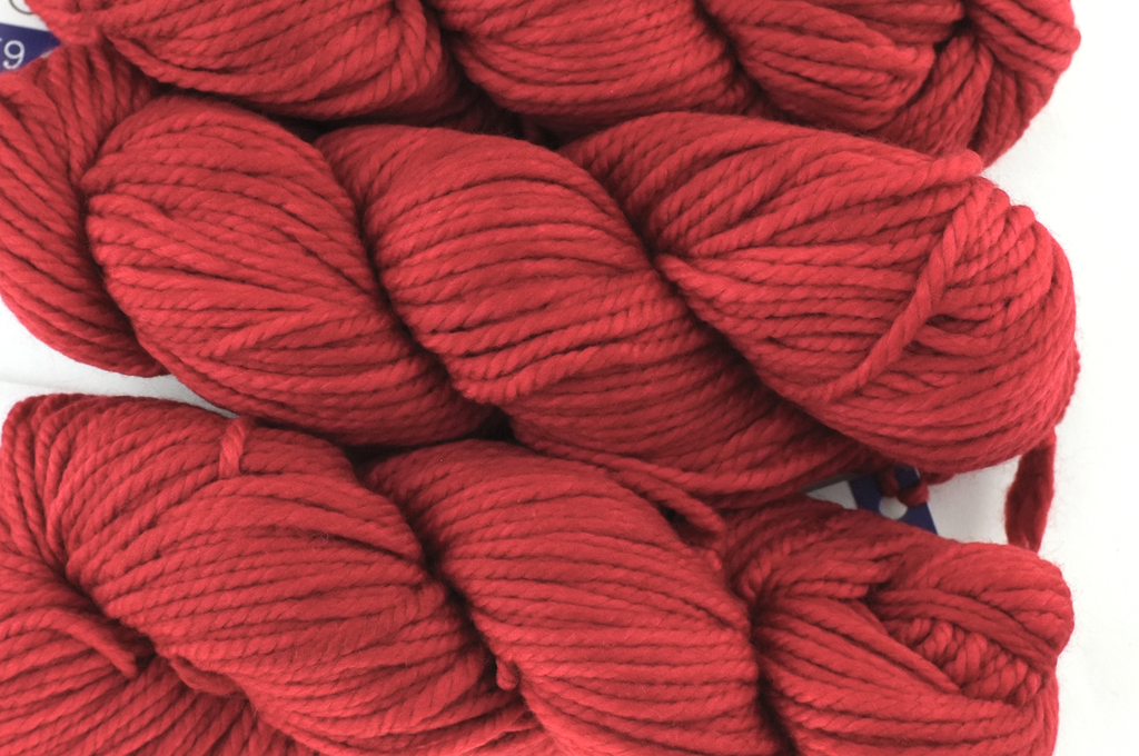 Malabrigo Chunky in color Ravelry Red, Bulky Weight Merino Wool Knitting Yarn, bright red, #611 - Purple Sage Yarns