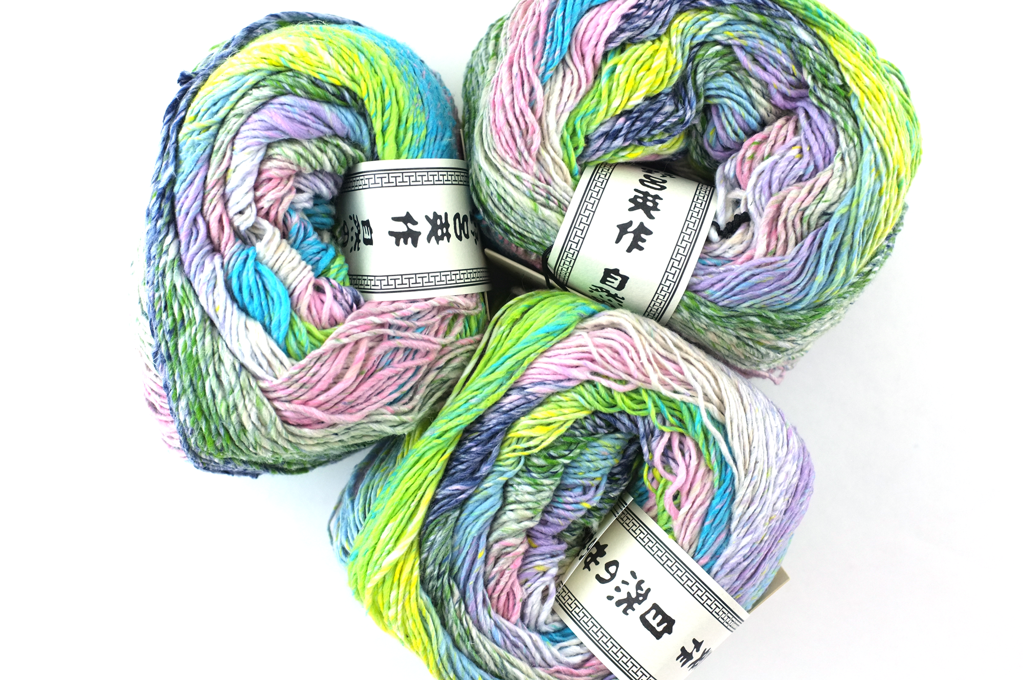 Noro Haruito, silk-cotton yarn, worsted weight, lovely pastels, dragon skeins, col 03