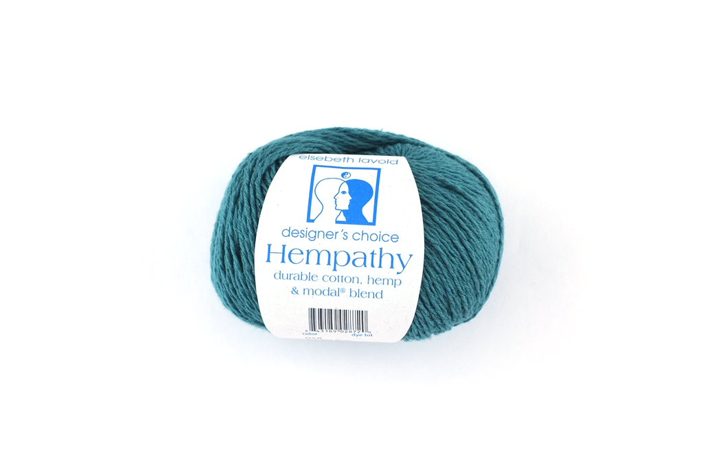 Hempathy no 028, Blue Pine Green, hemp, cotton, modal, linen-like DK weight knitting yarn from Purple Sage Yarns