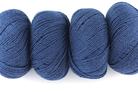 Hempathy no 041, Hazy Blue, hemp, cotton, modal, linen-like DK weight knitting yarn, blue.