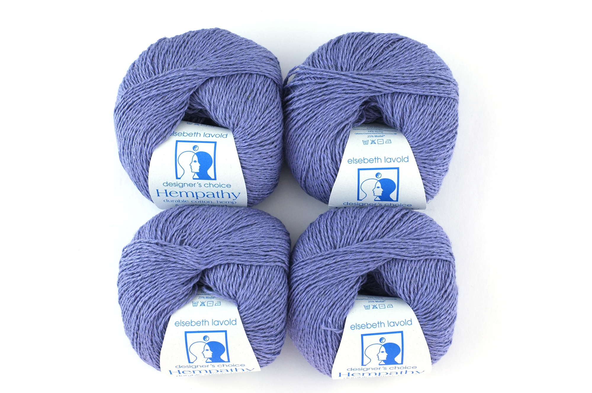 Hempathy no 046, Light Denim, hemp, cotton, modal in light blue, linen-like DK weight knitting yarn