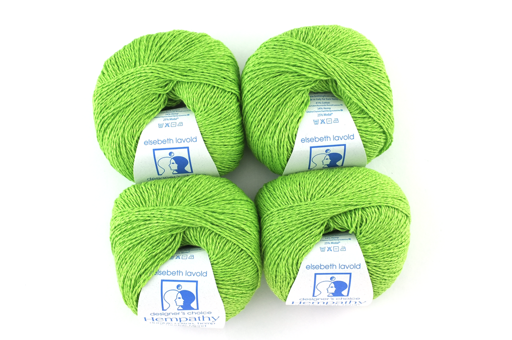 Hempathy no 059, Spring Grass, hemp yarn, linen-like DK weight knitting yarn from Purple Sage Yarns