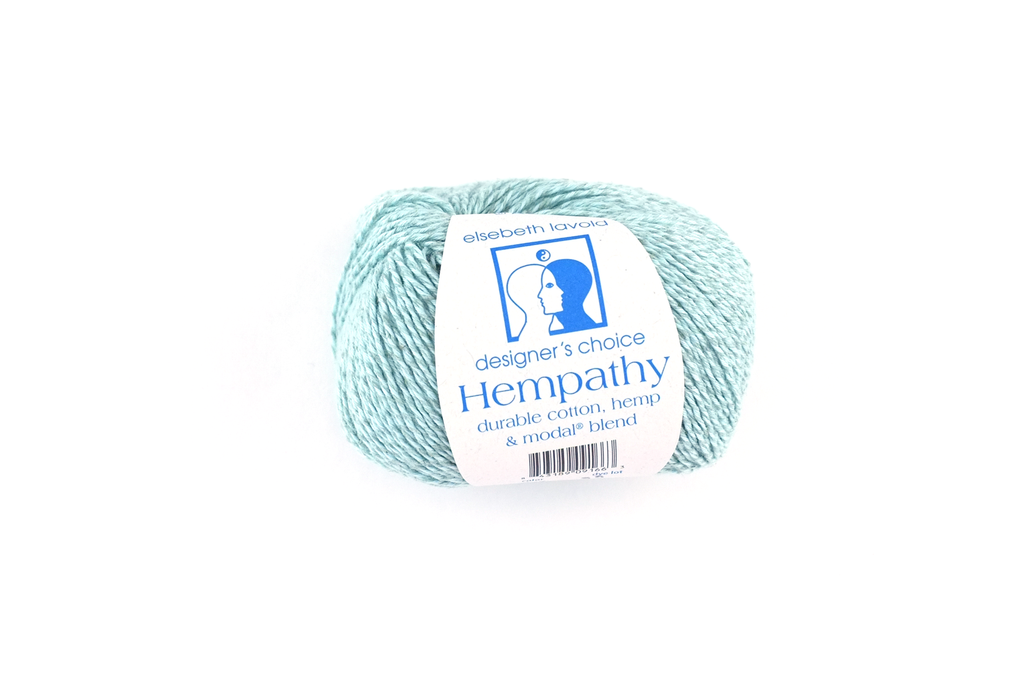 Hempathy no 077, Ionic Sky, hemp, cotton, modal, linen-like DK weight knitting yarn from Purple Sage Yarns