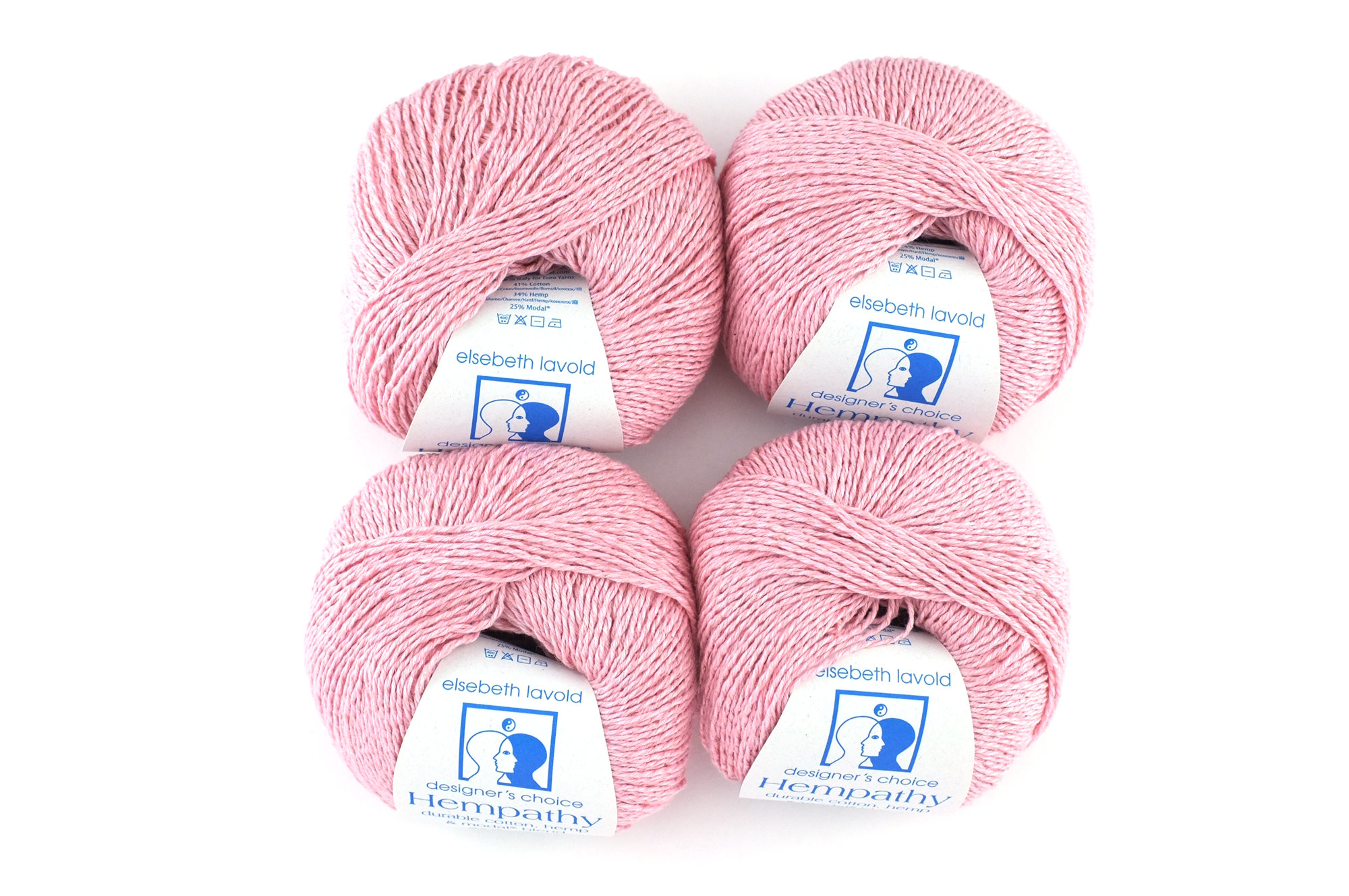 Hempathy no 084, Rosewood, hemp, cotton, modal knitting yarn in light pink, linen-like DK weight knitting yarn