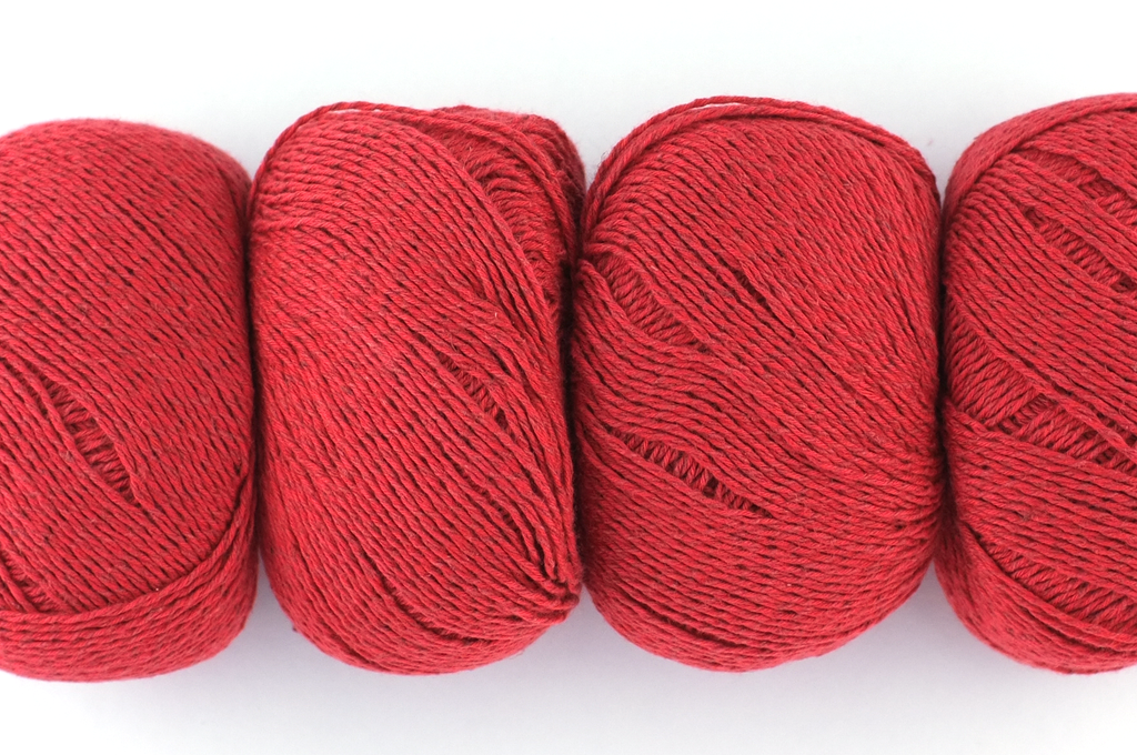 Hempathy no 090 Scarlet Rose, hemp, cotton, modal, linen-like DK weight knitting yarn from Purple Sage Yarns