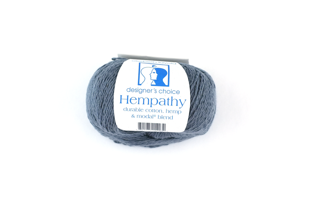 Hempathy no 099, Touchstone, hemp, cotton, modal, knitting yarn in dark gray, linen-like DK weight knitting yarn from Purple Sage Yarns
