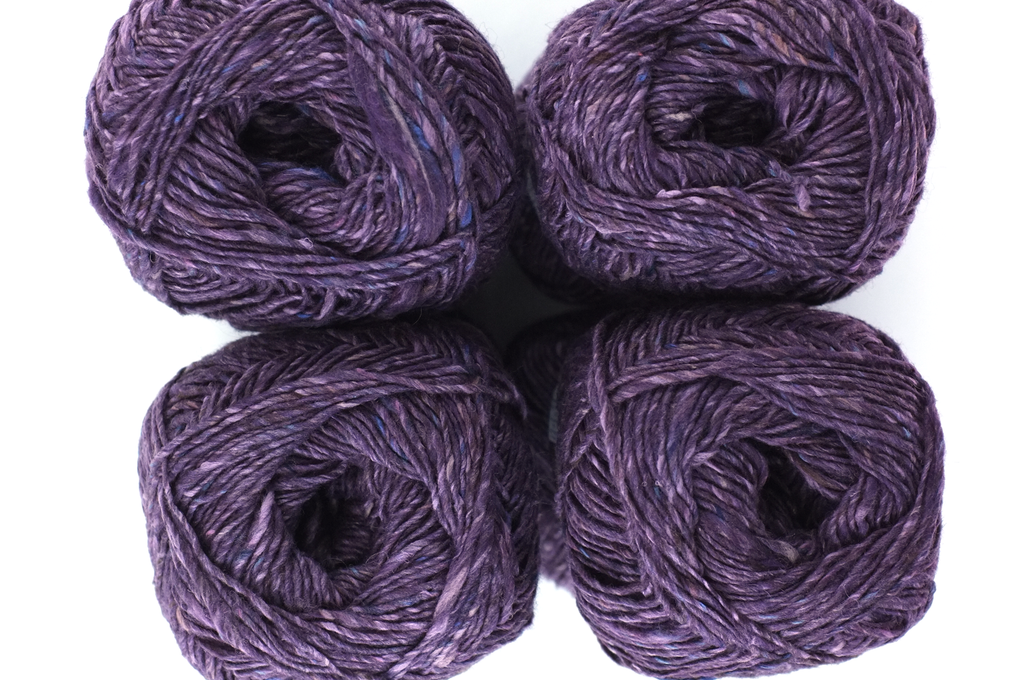 Noro Silk Garden Sock Solo Color S85 Tokyo, Wool Silk Mohair Sport Weight Knitting Yarn, eggplant purple