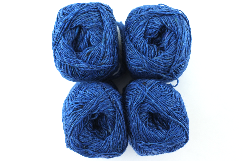 Noro Silk Garden Sock Solo Color S87, wool silk mohair sport weight knitting yarn, medium blue from Purple Sage Yarns