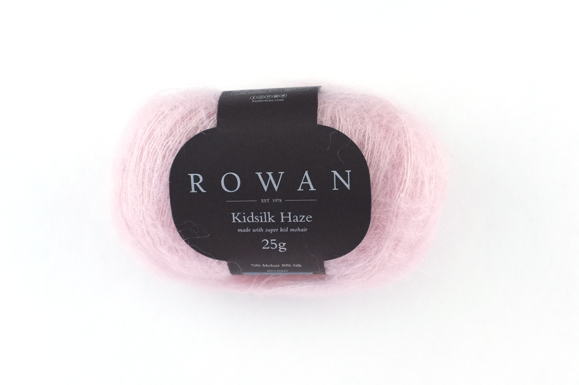 Rowan Kidsilk Haze, Grace #508, pastel pink, mohair/silk laceweight yarn - Purple Sage Yarns