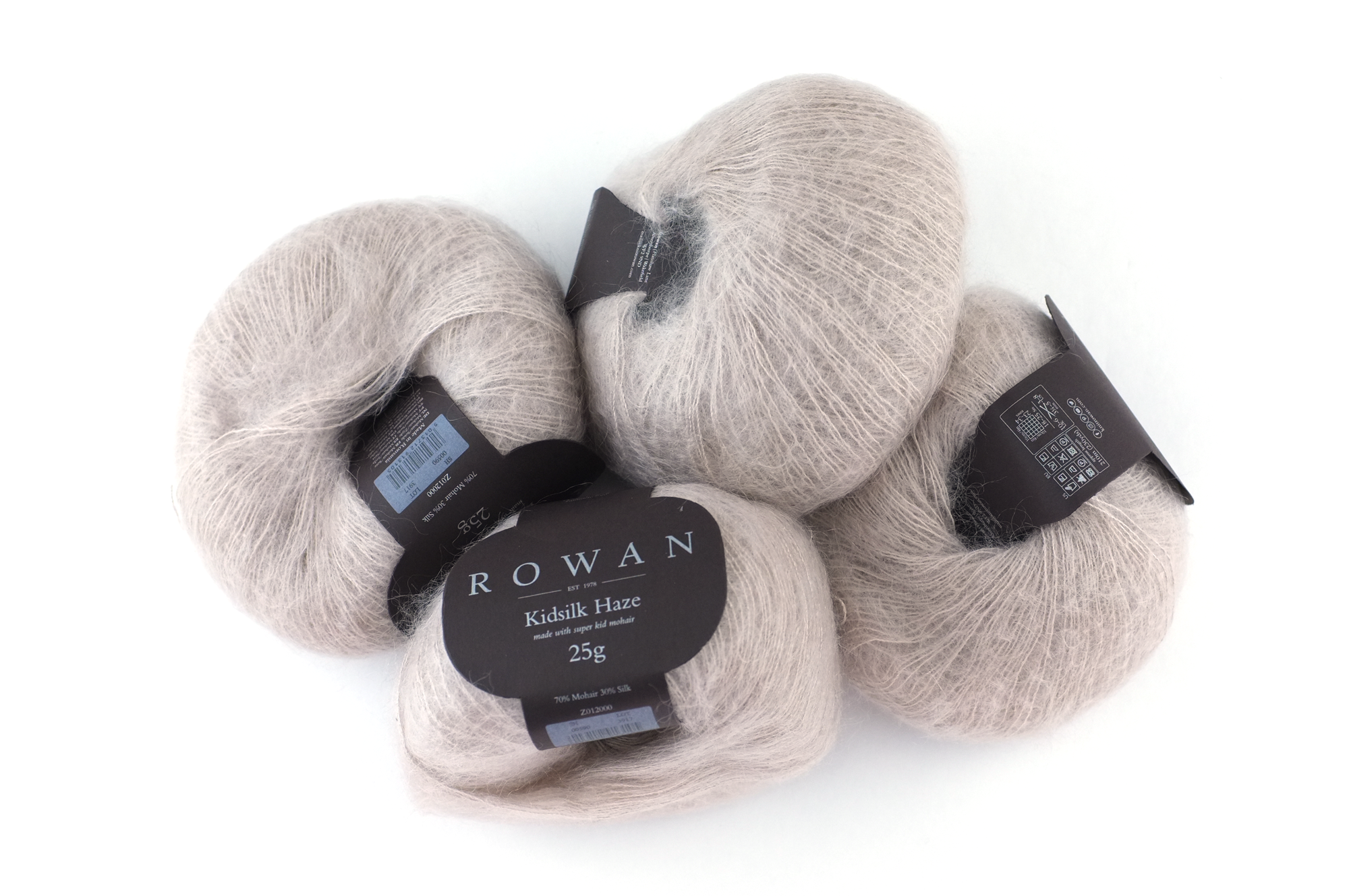 Rowan Kidsilk Haze, Pearl #590, neutral beige, mohair/silk laceweight yarn - Purple Sage Yarns