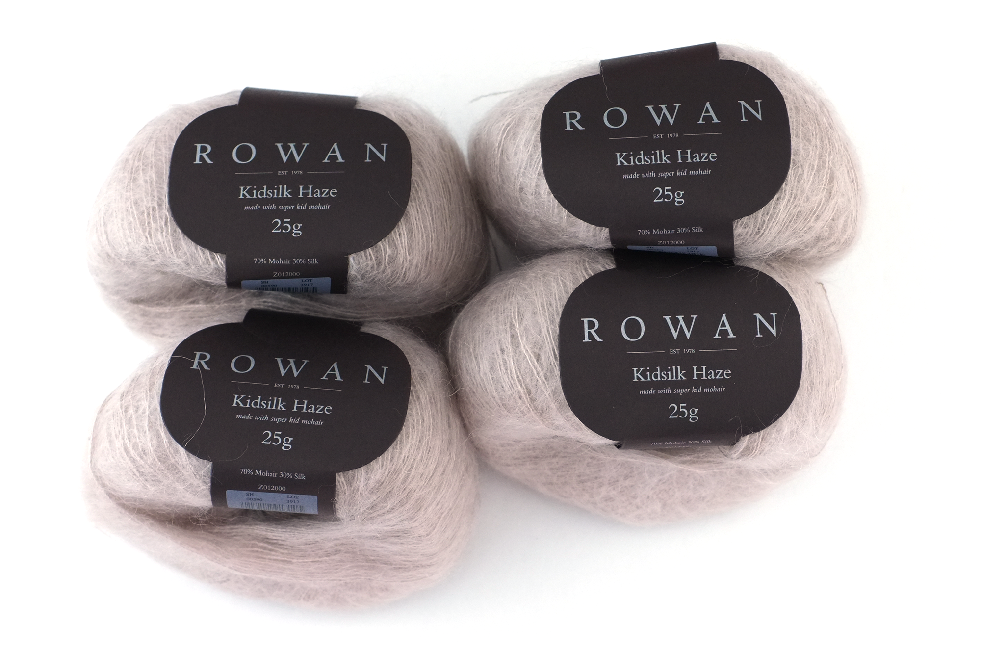 Rowan Kidsilk Haze, Pearl #590, neutral beige, mohair/silk laceweight yarn - Purple Sage Yarns