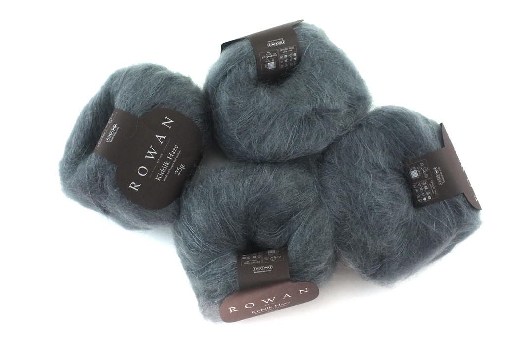 Rowan Kidsilk Haze, Anthracite #639, dark gray, mohair/silk laceweight yarn - Purple Sage Yarns