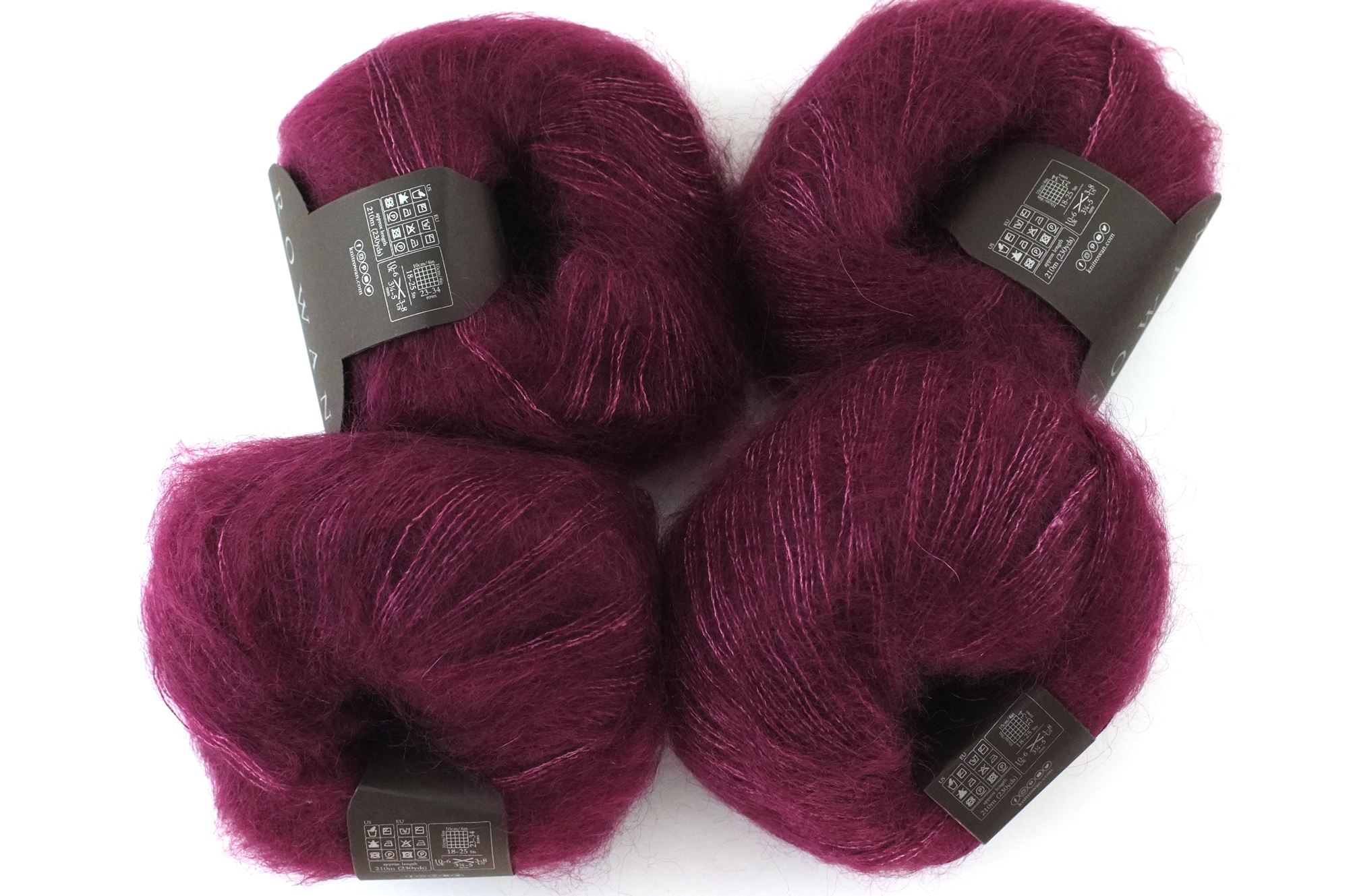 Rowan Kidsilk Haze, Plum #718, dark plum, mohair/silk laceweight yarn - Purple Sage Yarns