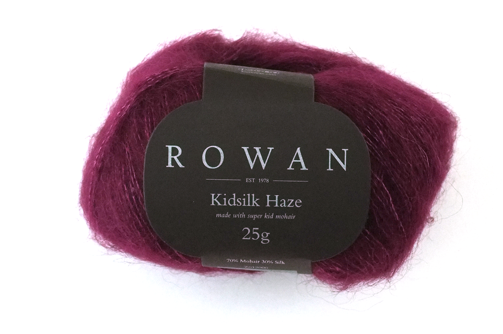 Rowan Kidsilk Haze, Plum #718, dark plum, mohair/silk laceweight yarn - Purple Sage Yarns