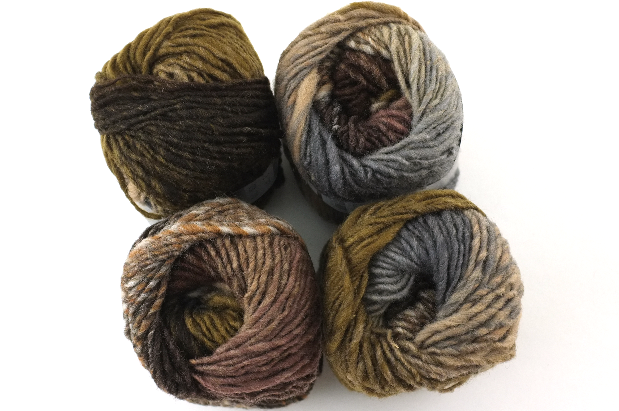 Noro Kureyon Color 450, Worsted Weight 100% Wool Knitting Yarn, browns, neutrals, army green, gray