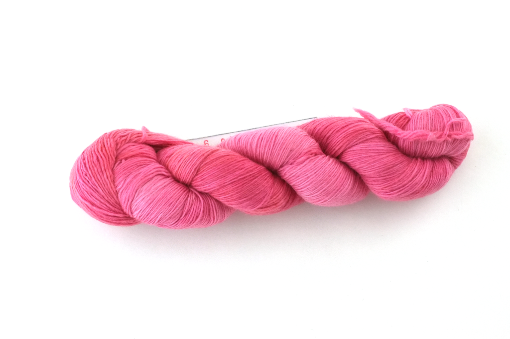 Malabrigo Lace in color Shocking Pink, Lace Weight Merino Wool Knitting Yarn, pink, #184 - Purple Sage Yarns