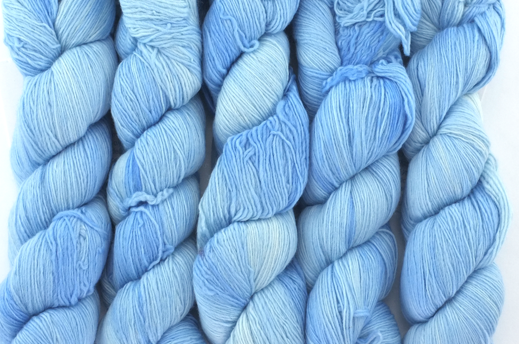 Malabrigo Lace in color Blue Surf, Lace Weight Merino Wool Knitting Yarn, light blue, #028 - Purple Sage Yarns