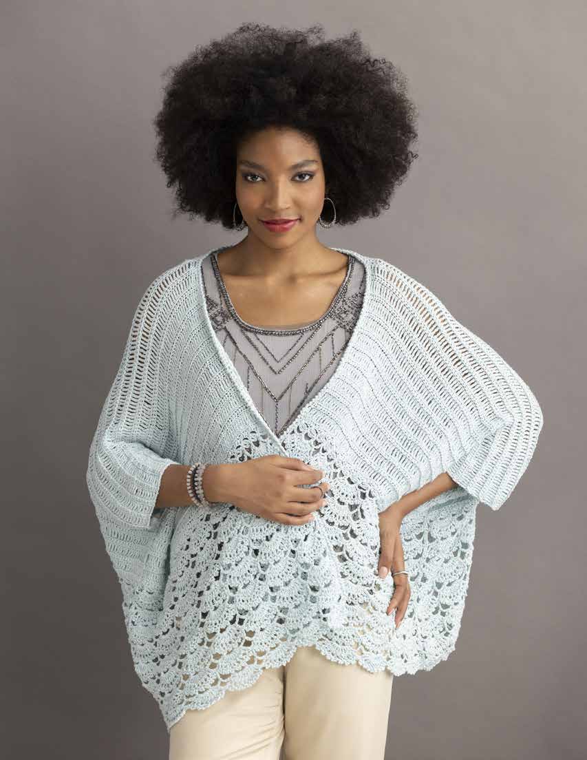 Margaux crochet poncho in Hempathy - Free Download