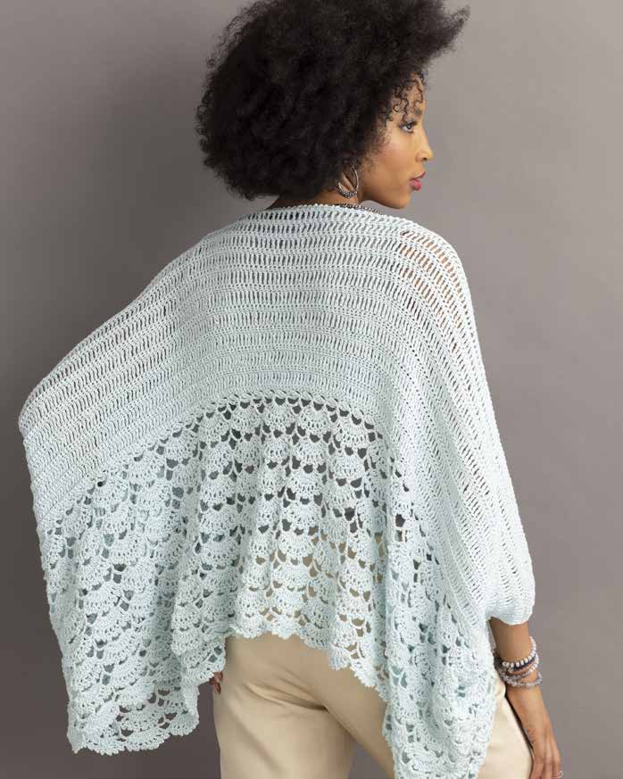 Margaux crochet poncho in Hempathy - Free Download