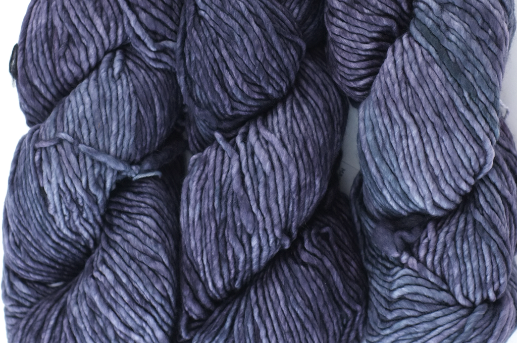 Malabrigo Mecha in color Plomo, Bulky Weight Merino Wool Knitting Yarn, grays, gray-violet, #043 - Purple Sage Yarns