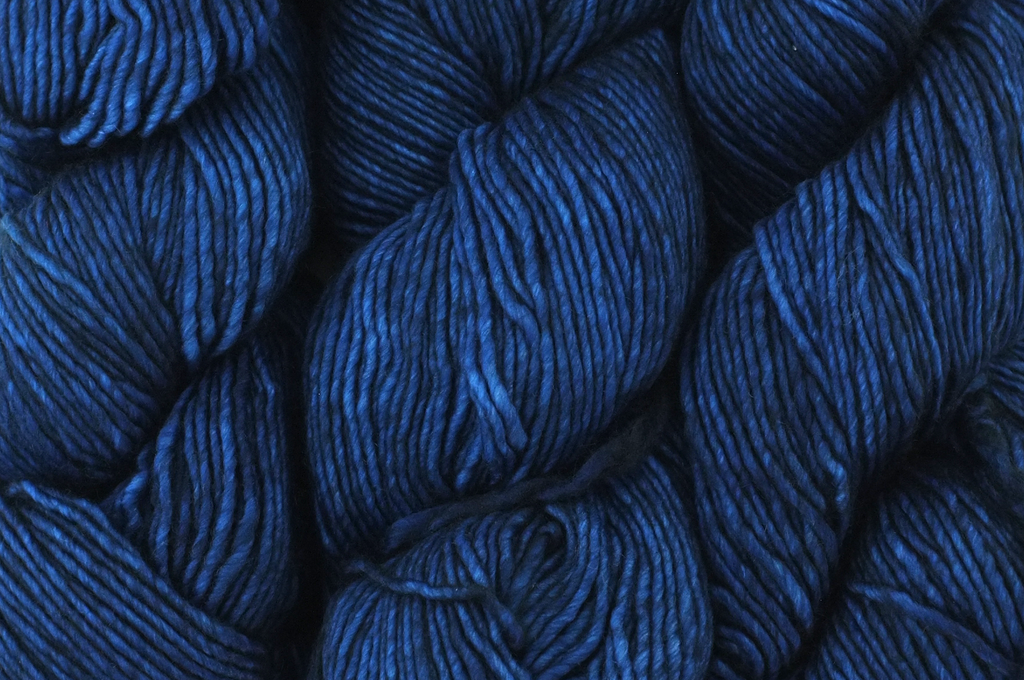 Malabrigo Worsted in color Azul Profundo, #150, Merino Wool Aran Weight Knitting Yarn, deep blue - Purple Sage Yarns