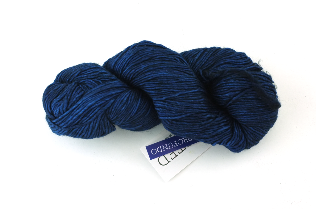 Malabrigo Worsted in color Azul Profundo, #150, Merino Wool Aran Weight Knitting Yarn, deep blue - Purple Sage Yarns