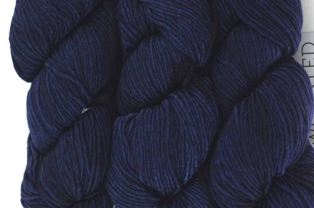 Malabrigo Worsted in color Marine, #062, Merino Wool Aran Weight Knitting Yarn, darkest blue - Purple Sage Yarns