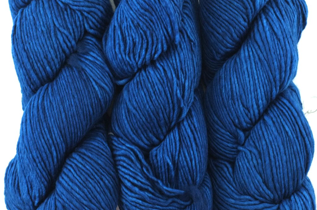 Malabrigo Worsted in color Tuareg, #098, Merino Wool Aran Weight Knitting Yarn, classic blue - Purple Sage Yarns