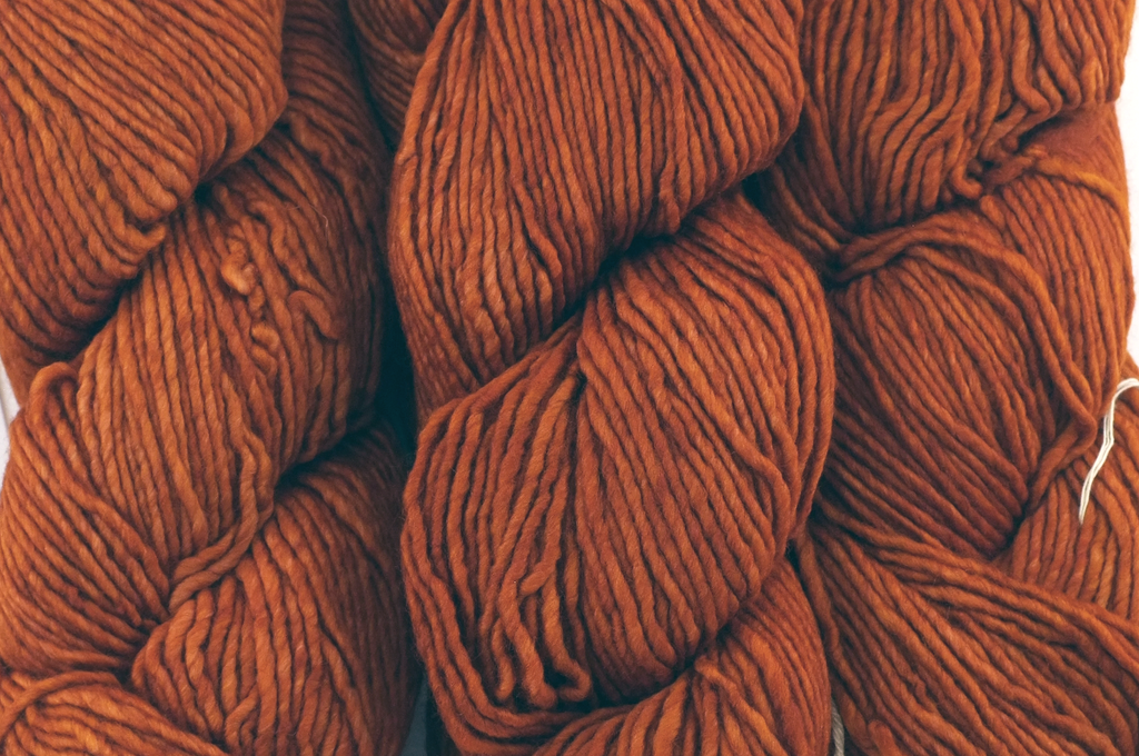 Malabrigo Worsted in color Rhodesian Ridgeback, #123, Merino Wool Aran Weight Knitting Yarn, rust - Purple Sage Yarns