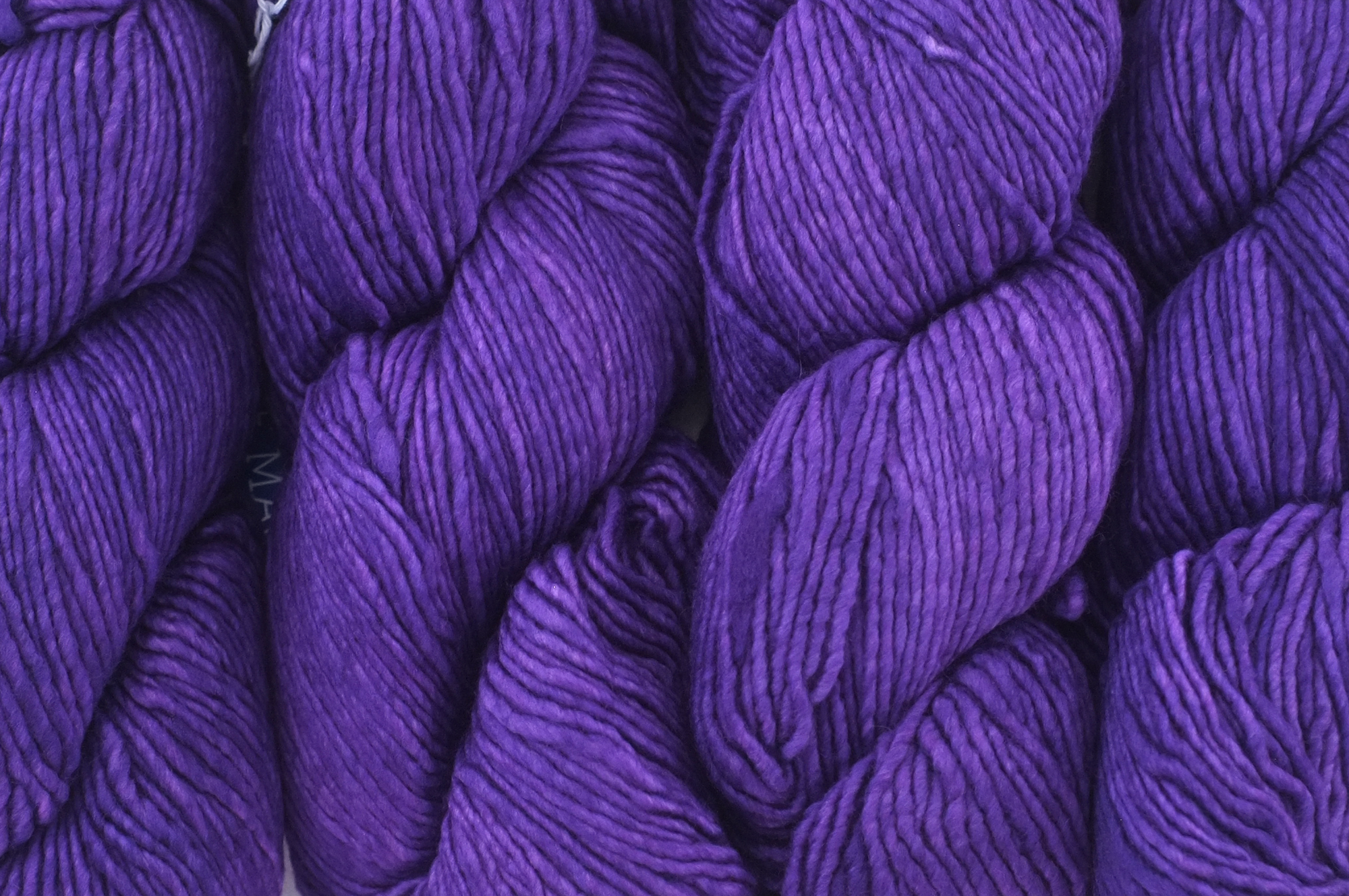 Malabrigo Worsted in color Purple Magic, #609, Merino Wool Aran Weight Knitting Yarn, extra purple - Purple Sage Yarns