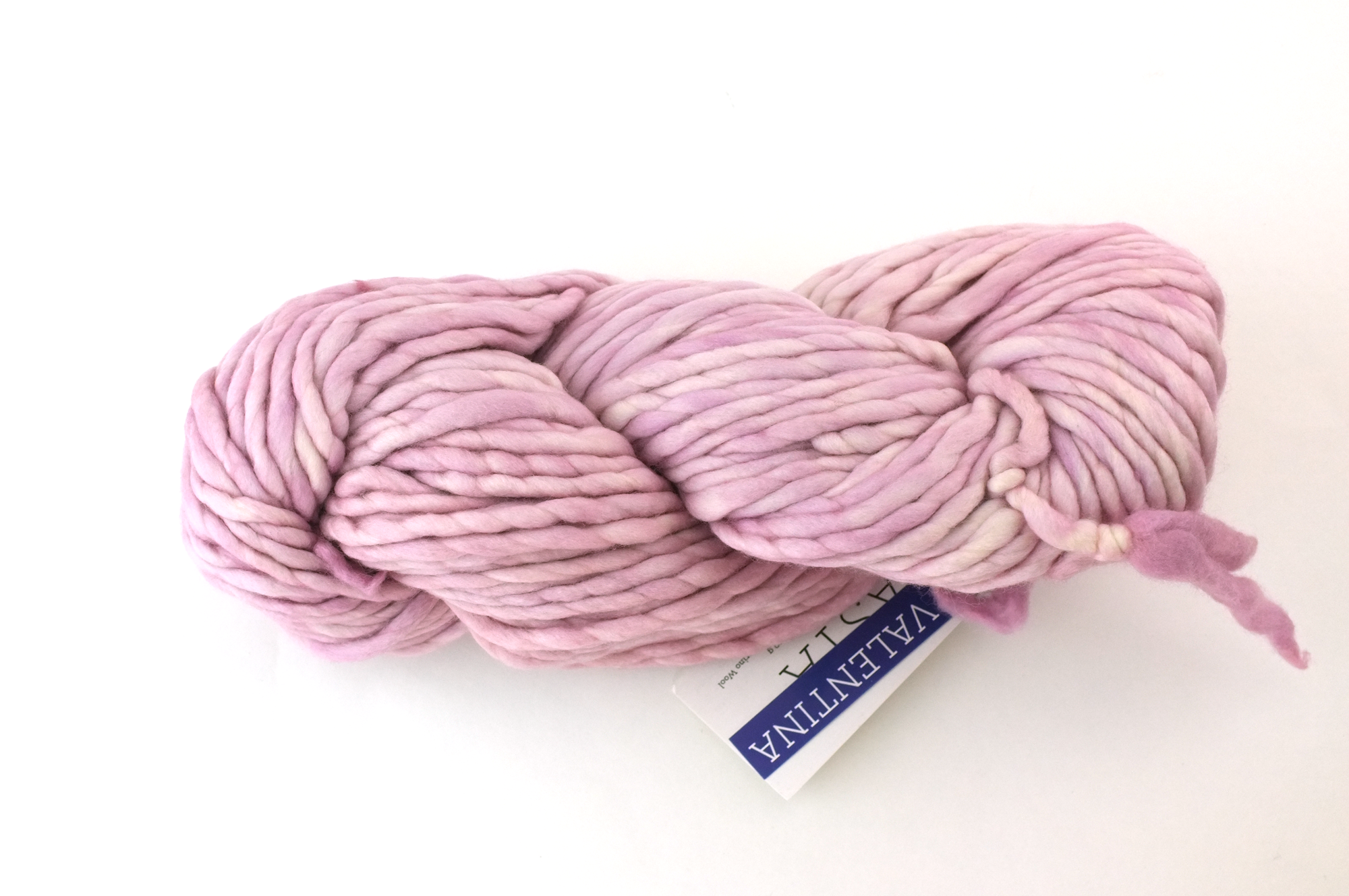 Malabrigo Rasta in color Valentina, Merino Wool Super Bulky Knitting Yarn, softest pink, #689 - Purple Sage Yarns