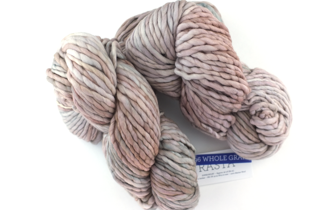 Malabrigo Rasta in color Whole Grain, Super Bulky Merino Wool Knitting Yarn, soft beiges, #696 - Purple Sage Yarns
