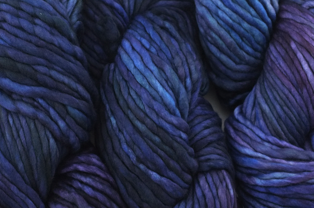 Malabrigo Rasta in color Sheri, Super Bulky Merino Wool Knitting Yarn, blues, purples, #883 - Purple Sage Yarns