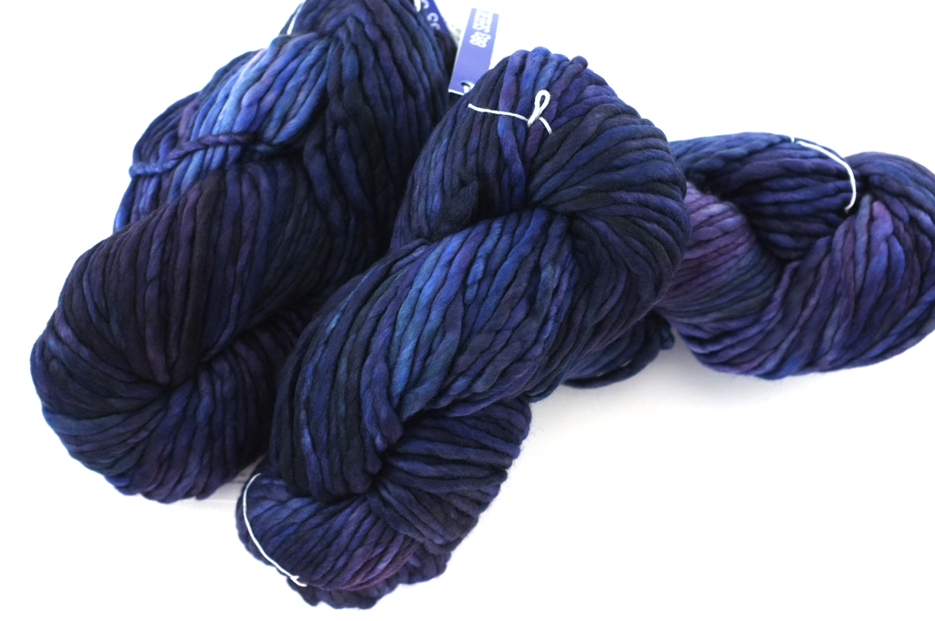 Malabrigo Rasta in color Sheri, Super Bulky Merino Wool Knitting Yarn, blues, purples, #883 - Purple Sage Yarns