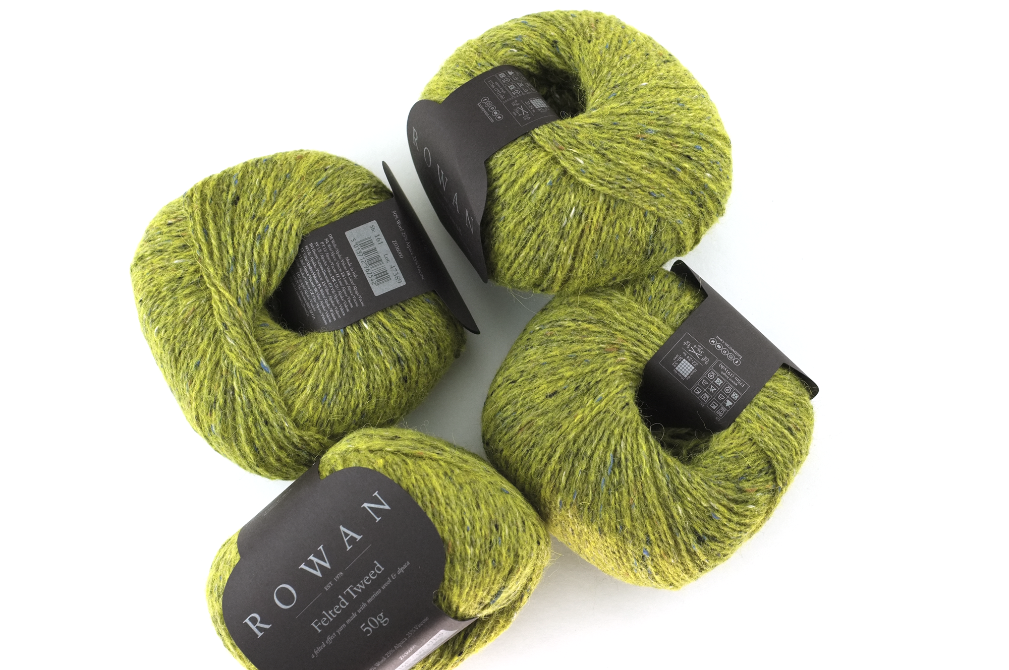 Rowan Felted Tweed Avocado 161, light avocado green, merino, alpaca, viscose knitting yarn