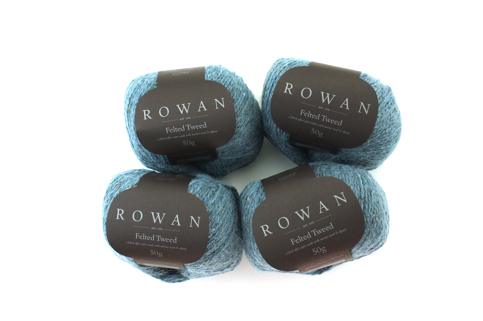 Rowan Felted Tweed Duck Egg 173, light blue, merino, alpaca, viscose knitting yarn