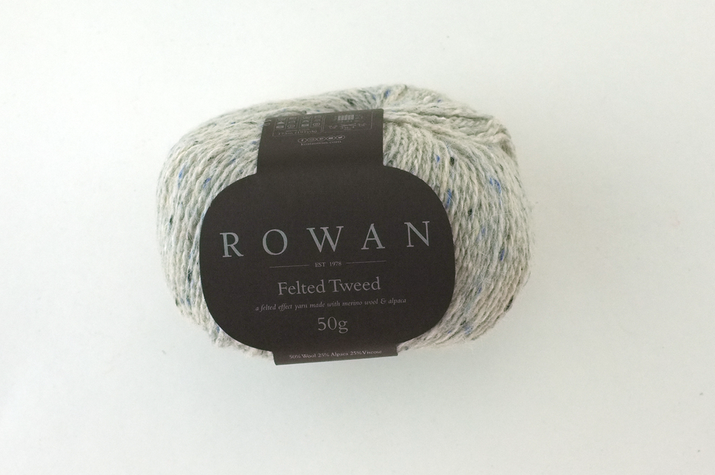 Rowan Felted Tweed Clay 177, light tweedy warmer gray, merino, alpaca, viscose knitting yarn from Purple Sage Yarns