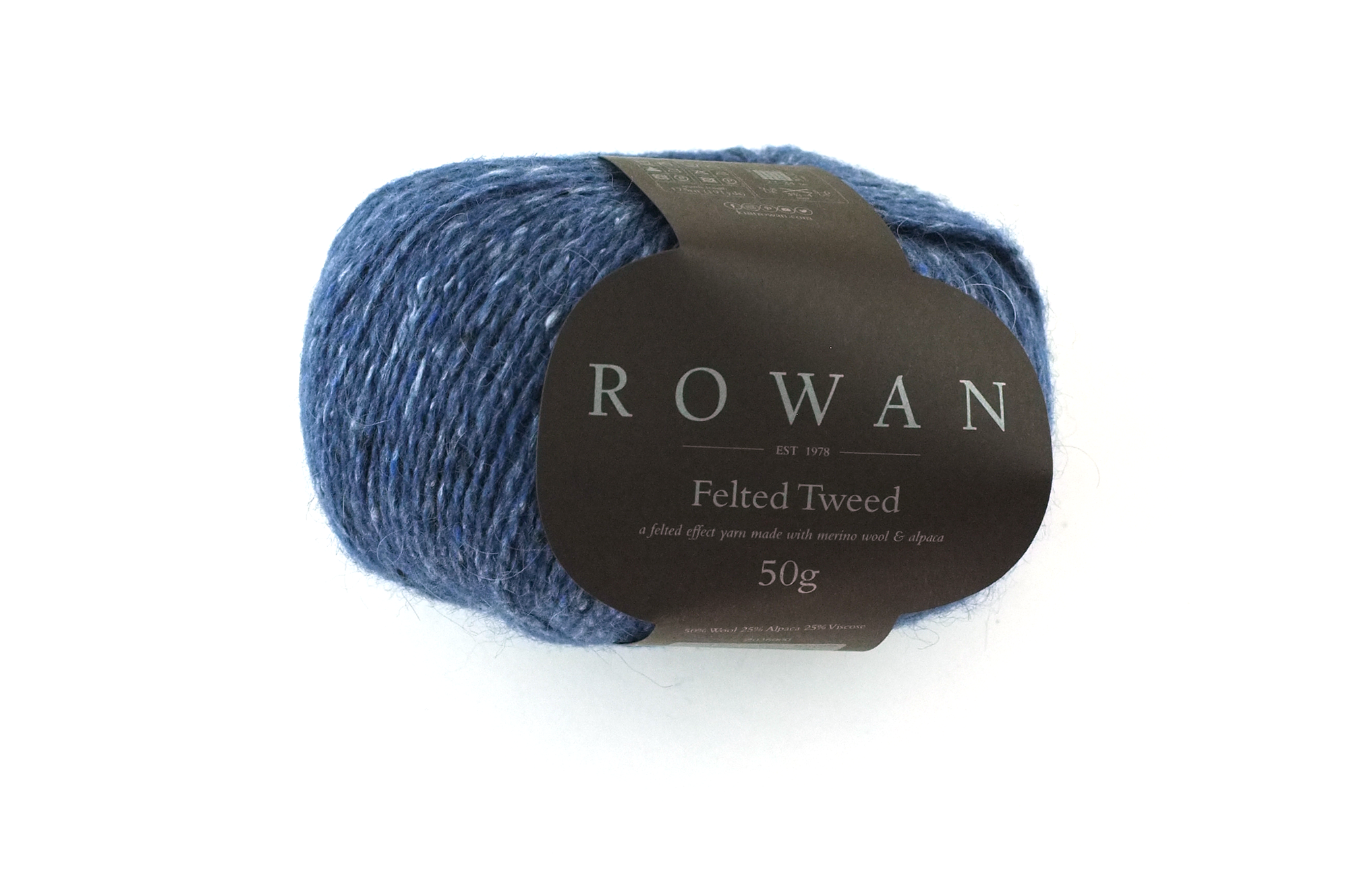 Rowan Felted Tweed Seasalter 178, deep marine navy, merino, alpaca, viscose knitting yarn